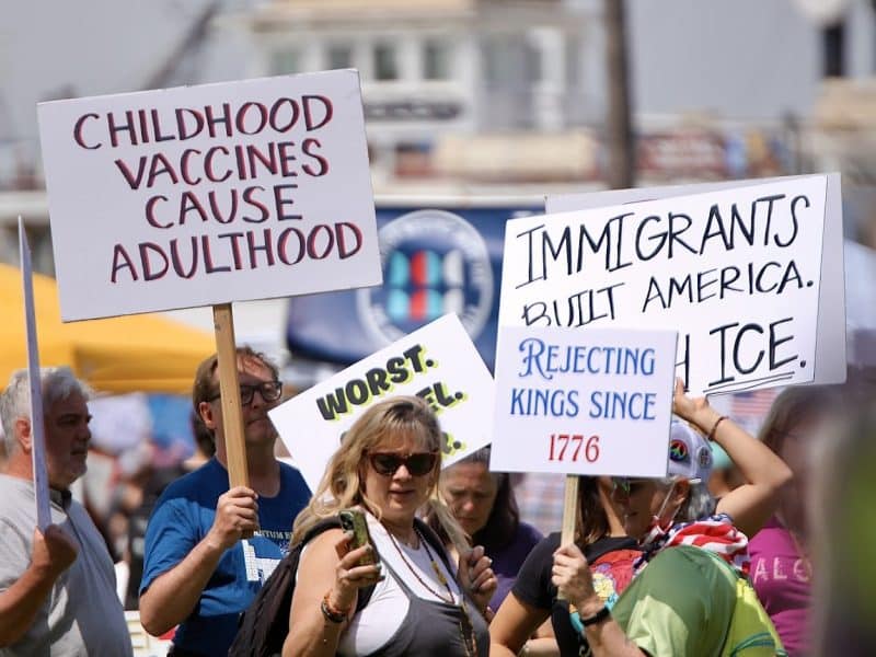 No-Kings-Protest-Marchers-Downtown-San-Diego