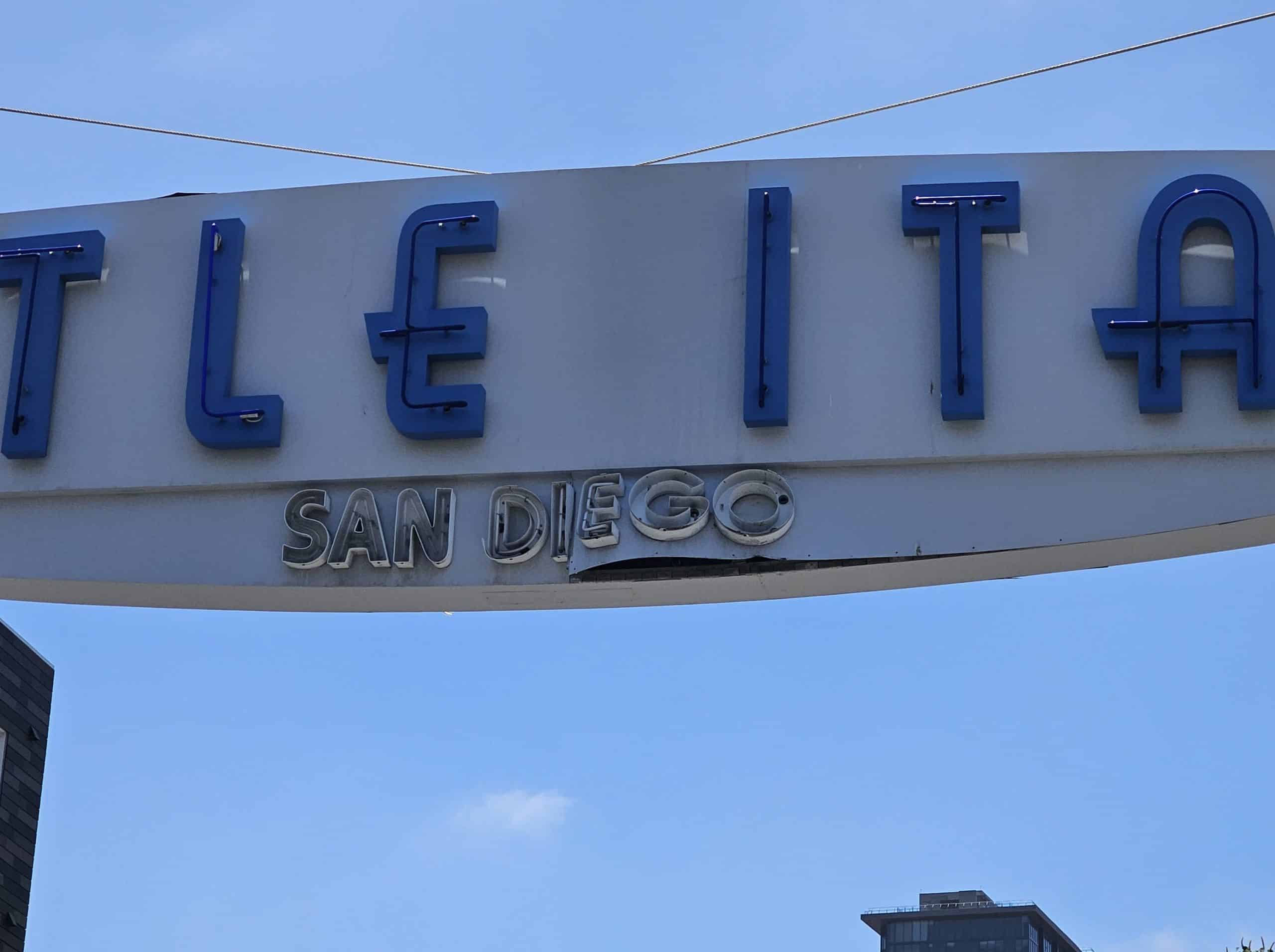 Damaged-Little-Italy-Sign-To-Come-Down-For-Repair
